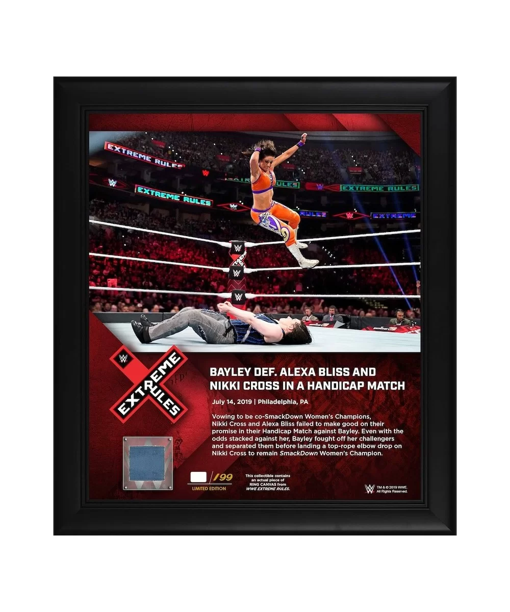 Bayley Framed 15" x 17" 2019 Extreme Rules Collage with a Piece of Match-Used Canvas - Limited Edition of 199 $17.36 Collecti...