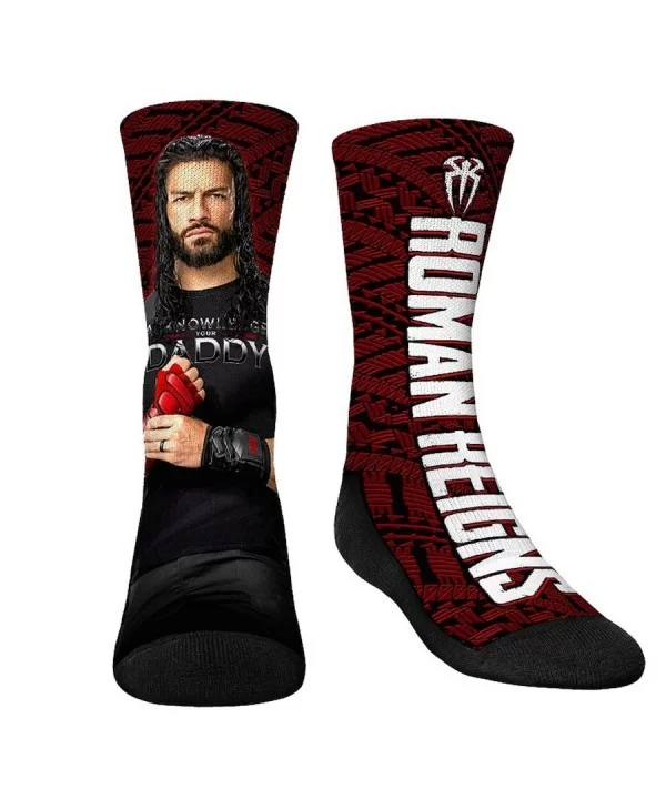 Youth Rock Em Socks Roman Reigns Big Wrestler Crew Socks $5.52 Apparel