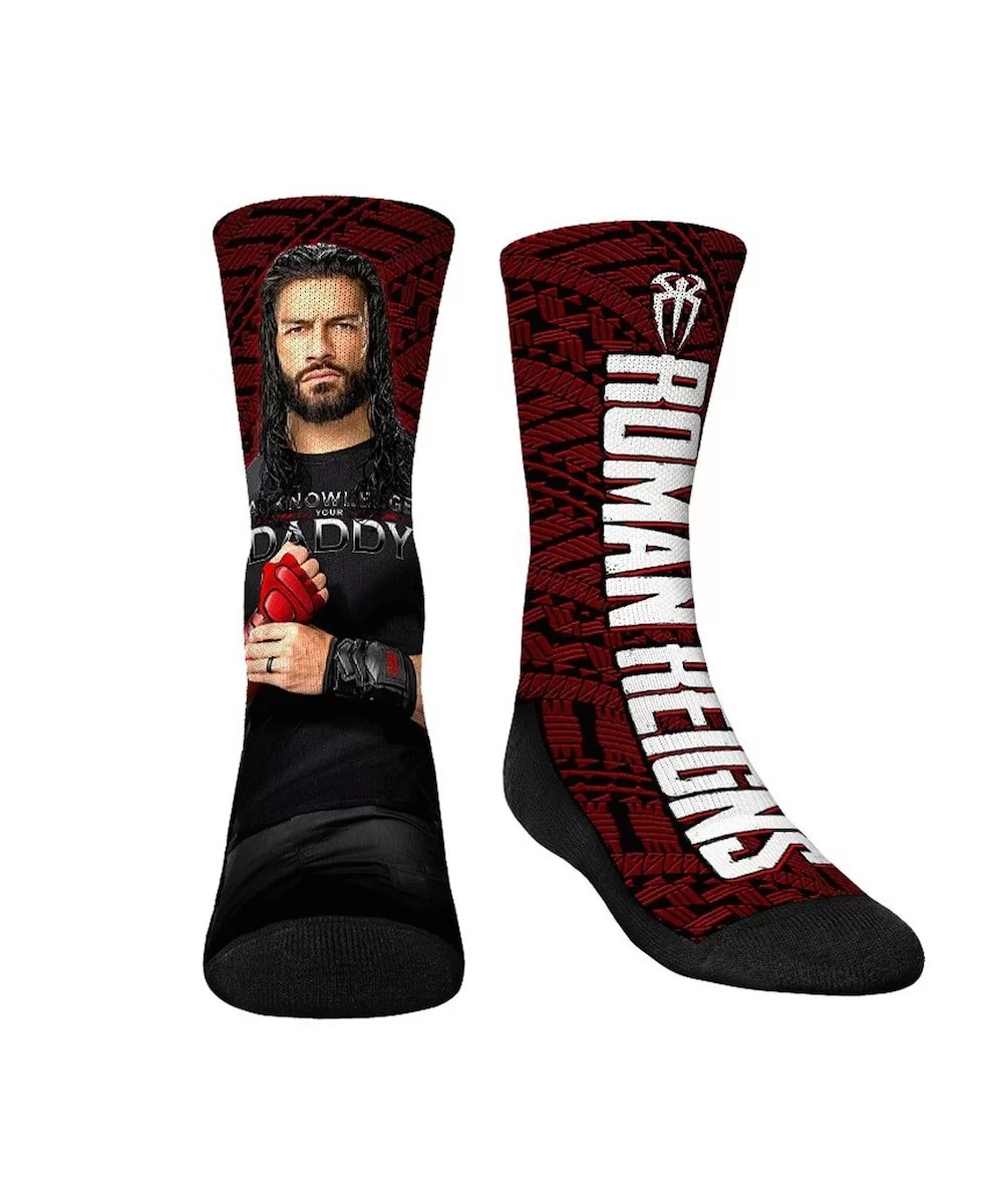 Youth Rock Em Socks Roman Reigns Big Wrestler Crew Socks $5.52 Apparel