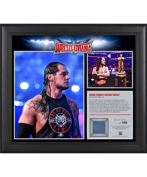 Happy Corbin Framed 15" x 17" WrestleMania 32 Collage with a Piece of Match-Used Canvas - Limited Edition of 250 $22.40 Home ...