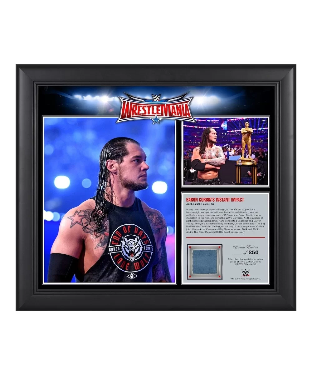 Happy Corbin Framed 15" x 17" WrestleMania 32 Collage with a Piece of Match-Used Canvas - Limited Edition of 250 $22.40 Home ...