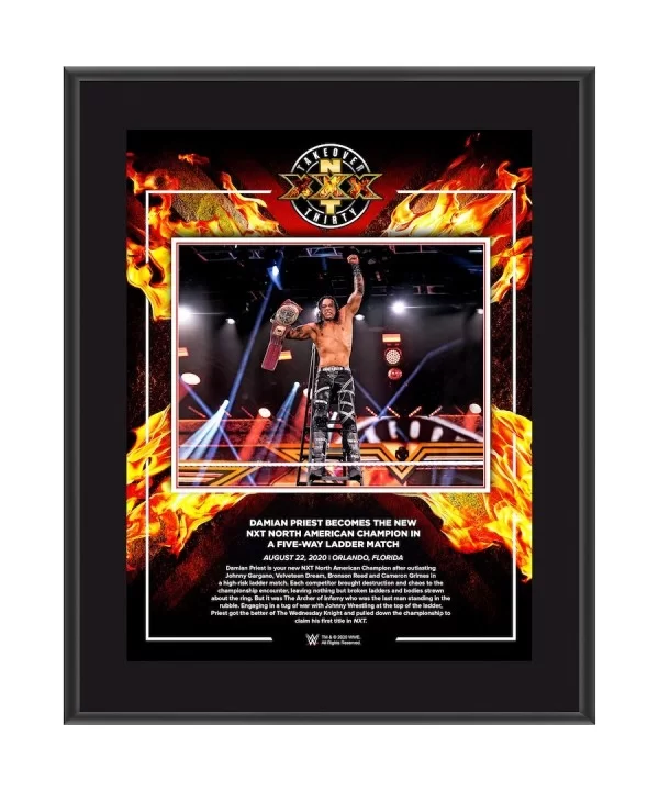 Damian Priest WWE Framed 10.5" x 13" NXT TakeOver: XXX Sublimated Collage $10.56 Home & Office