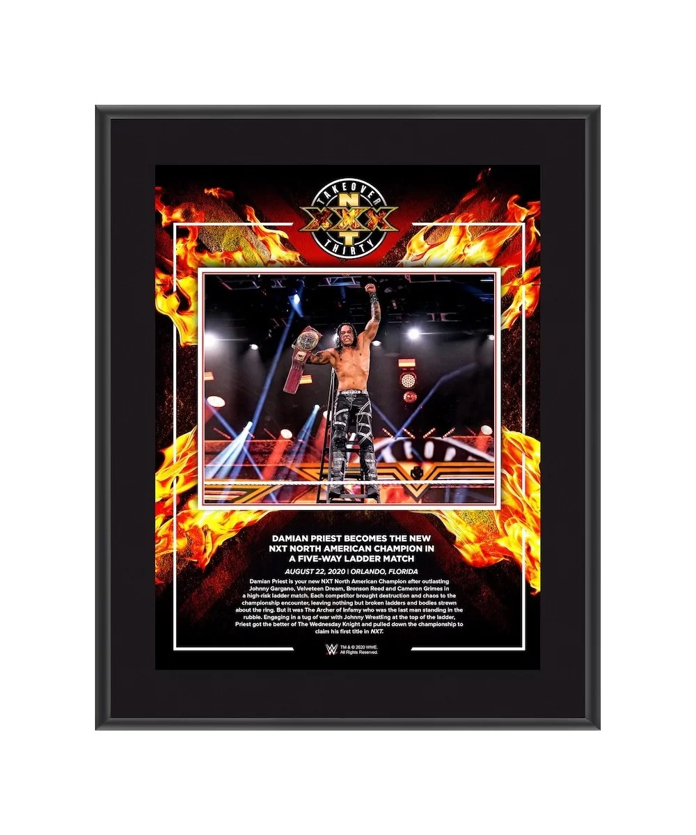 Damian Priest WWE Framed 10.5" x 13" NXT TakeOver: XXX Sublimated Collage $10.56 Home & Office