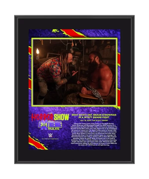 Bray Wyatt Framed 10.5" x 13" 2020 Extreme Rules Sublimated Plaque $11.04 Home & Office