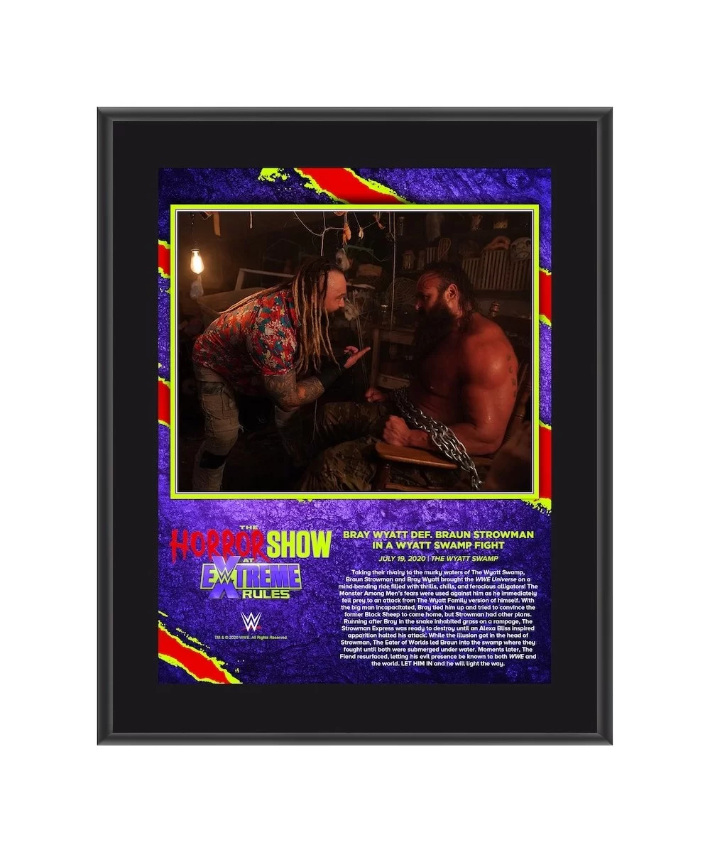 Bray Wyatt Framed 10.5" x 13" 2020 Extreme Rules Sublimated Plaque $11.04 Home & Office