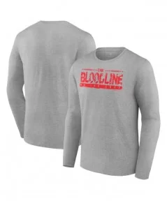 Men's Fanatics Branded Gray The Bloodline We The Ones Logo Long Sleeve T-Shirt $12.88 T-Shirts