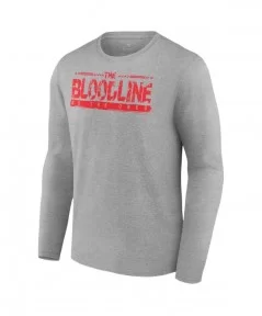 Men's Fanatics Branded Gray The Bloodline We The Ones Logo Long Sleeve T-Shirt $12.88 T-Shirts