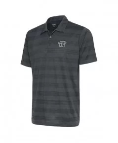 Men's Antigua Charcoal "Stone Cold" Steve Austin Compass Polo $14.04 Apparel