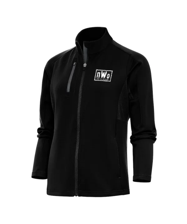 Women's Antigua Black/Gray nWo Generation Full-Zip Jacket $14.85 Apparel