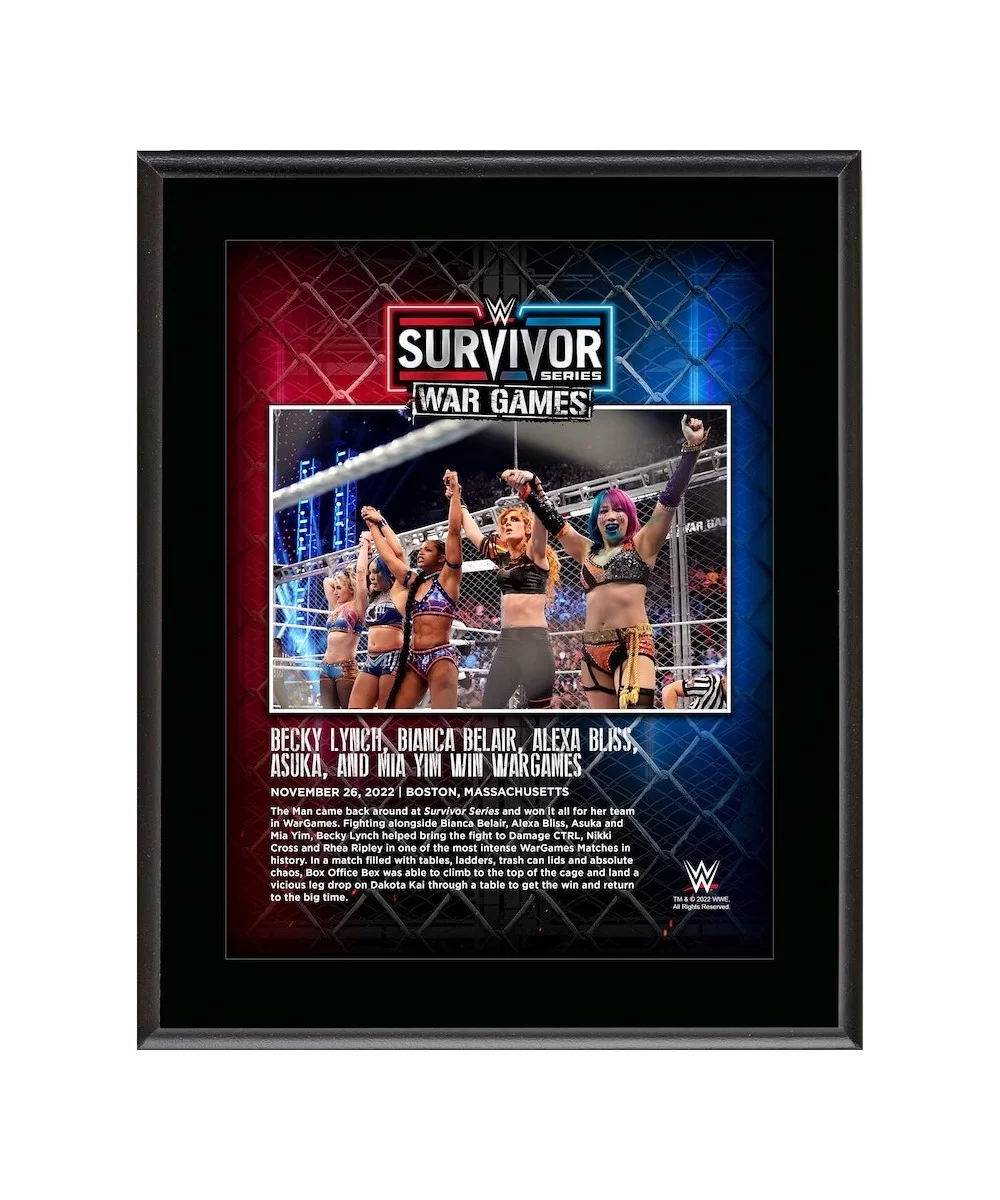 Team Bianca 10.5" x 13" 2022 Survivor Series War Games Sublimated Plaque $11.04 Collectibles