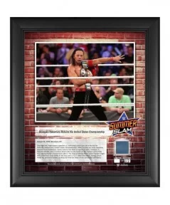 Shinsuke Nakamura WWE 15" x 17" 2018 SummerSlam Collage with a Piece of Match-Used Canvas - Limited Edition of 199 $19.60 Col...