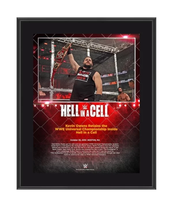 Kevin Owens 10.5" x 13" 2016 Hell In A Cell Sublimated Plaque $10.08 Collectibles