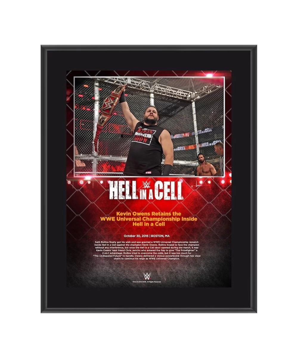 Kevin Owens 10.5" x 13" 2016 Hell In A Cell Sublimated Plaque $10.08 Collectibles