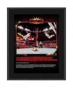 The Usos WWE Framed 10.5" x 13" WrestleMania 35 Sublimated Plaque $7.92 Collectibles