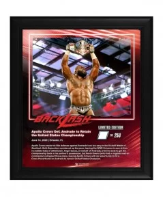 Apollo Crews WWE Framed 15" x 17" 2020 Backlash Collage - Limited Edition of 250 $20.16 Collectibles