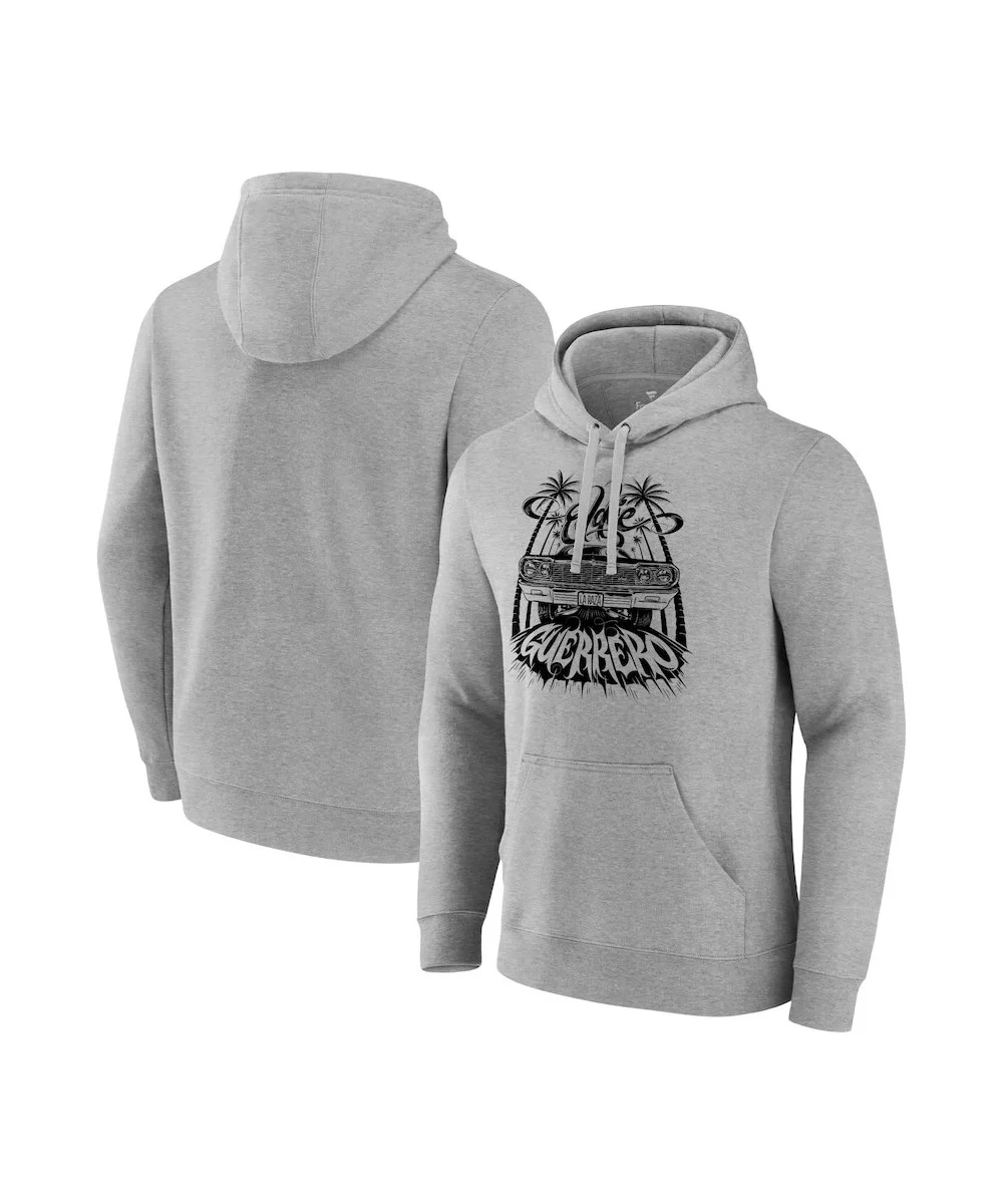 Men's Fanatics Branded Gray Eddie Guerrero Lowrider Pullover Hoodie $14.80 Apparel