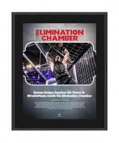 Roman Reigns 10.5" x 13" 2018 Elimination Chamber Sublimated Plaque $8.64 Home & Office