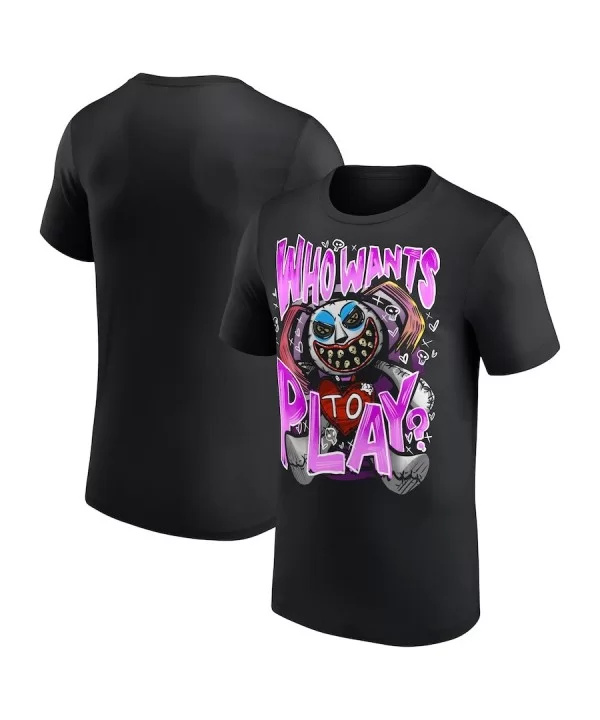 Men's Black Alexa Bliss Who Wants to Play T-Shirt $8.64 T-Shirts