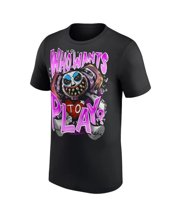 Men's Black Alexa Bliss Who Wants to Play T-Shirt $8.64 T-Shirts