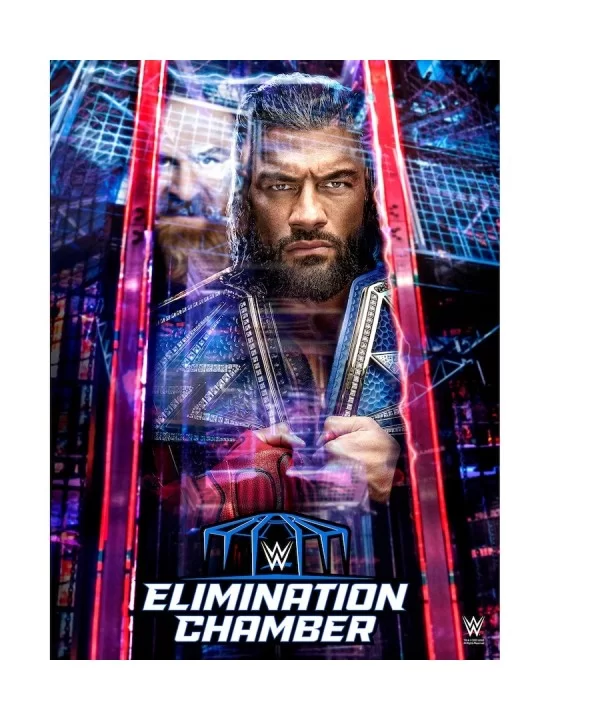 2023 WWE Elimination Chamber 18" x 24" Event Poster Art Photograph $11.52 Collectibles