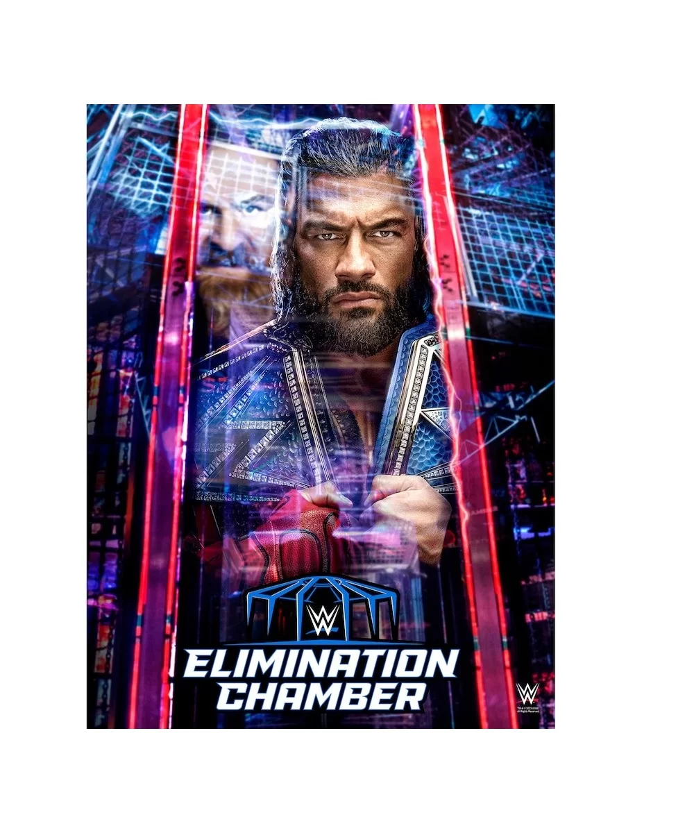 2023 WWE Elimination Chamber 18" x 24" Event Poster Art Photograph $11.52 Collectibles