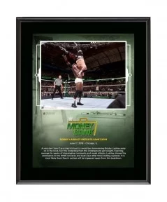 Bobby Lashley Framed 10.5" x 13" 2018 Money In The Bank Sublimated Plaque $10.80 Home & Office