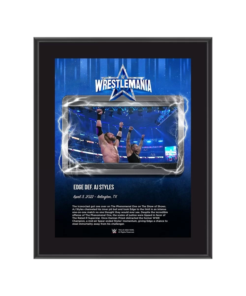 Edge 10.5" x 13" WrestleMania 38 Night 2 Sublimated Plaque $7.20 Home & Office