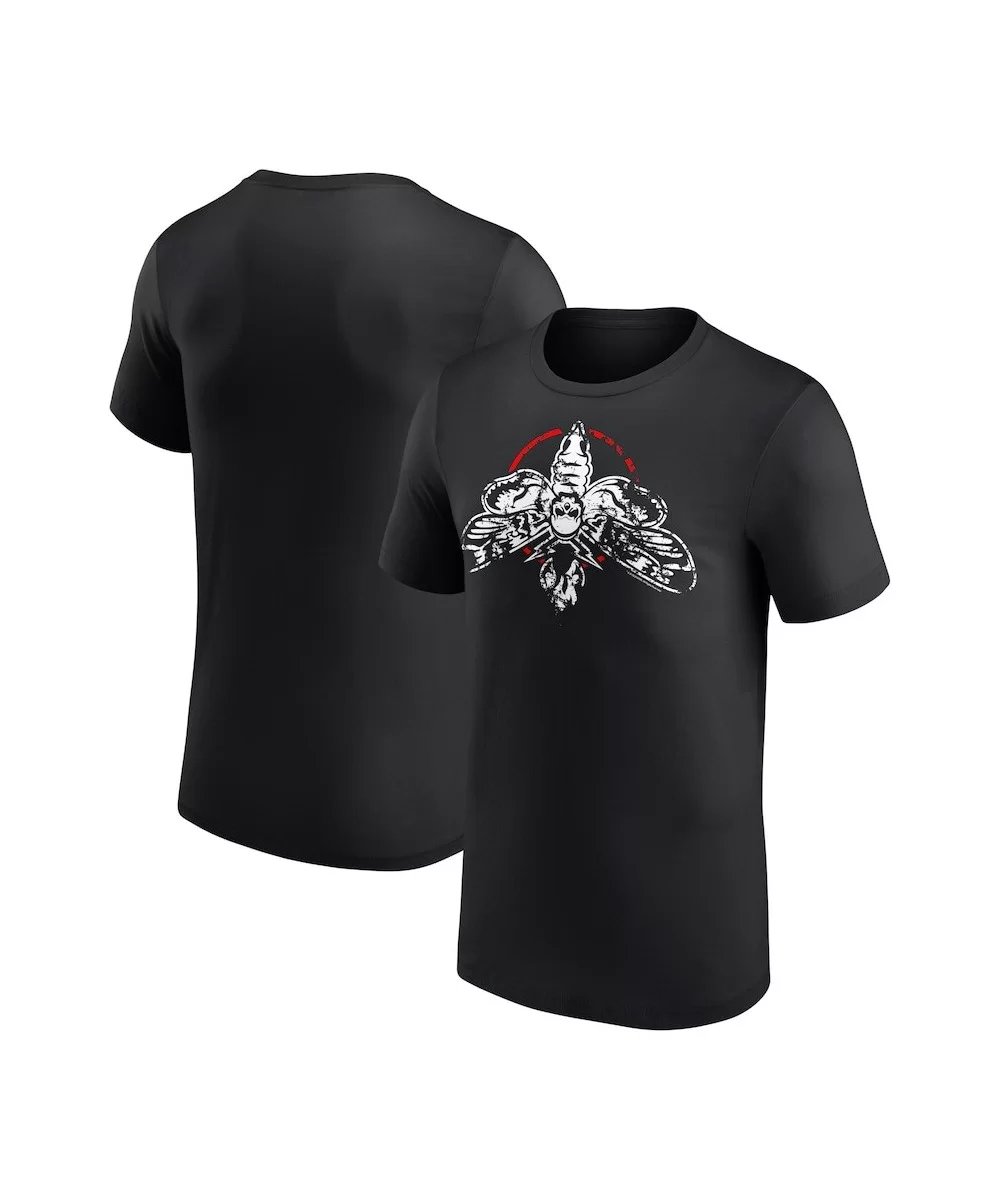 Men's Black Bray Wyatt Moth T-Shirt $9.60 T-Shirts