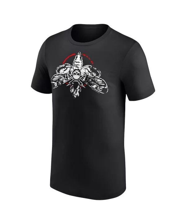 Men's Black Bray Wyatt Moth T-Shirt $9.60 T-Shirts