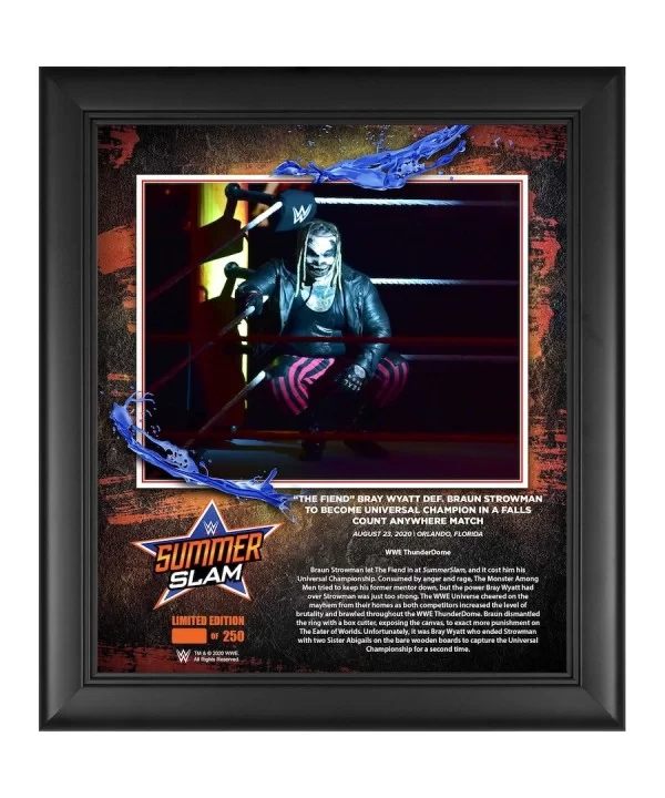 The Fiend Framed 15" x 17" 2020 SummerSlam Collage - Limited Edition of 250 $19.04 Home & Office