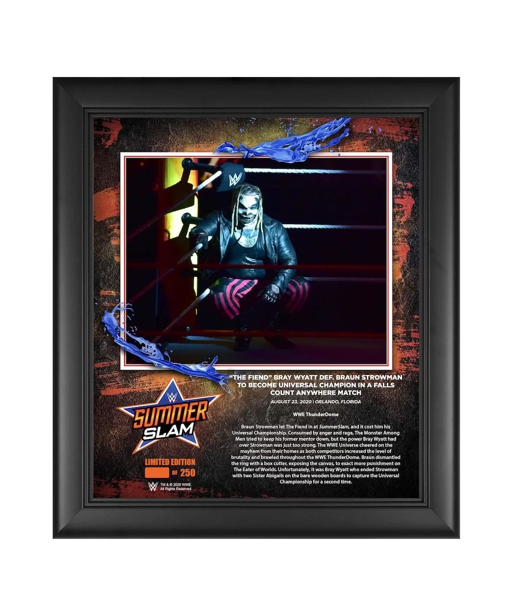 The Fiend Framed 15" x 17" 2020 SummerSlam Collage - Limited Edition of 250 $19.04 Home & Office