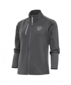 Women's Antigua Charcoal/Silver "Stone Cold" Steve Austin Generation Full-Zip Jacket $18.00 Apparel