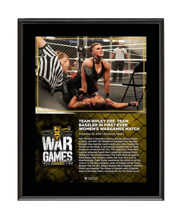 Rhea Ripley WWE 10.5" x 13" NXT TakeOver: WarGames 2019 Women's WarGames Match Sublimated Plaque $7.68 Collectibles