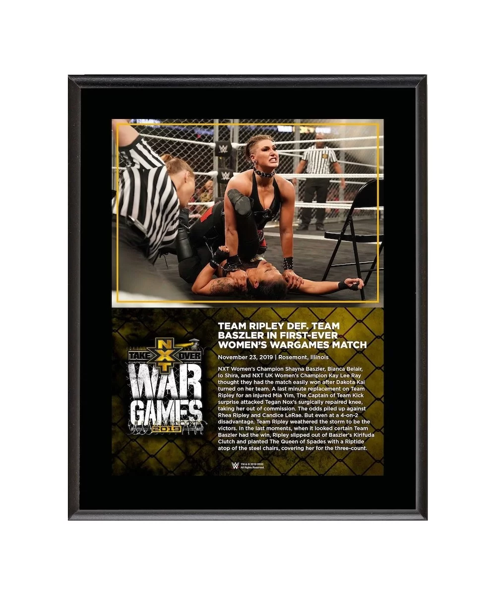 Rhea Ripley WWE 10.5" x 13" NXT TakeOver: WarGames 2019 Women's WarGames Match Sublimated Plaque $7.68 Collectibles