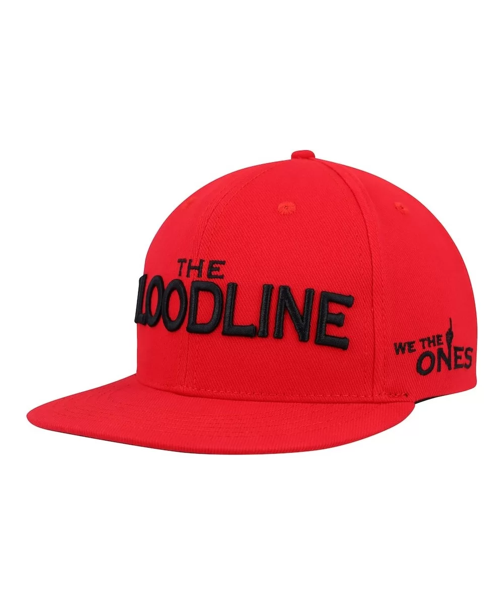 Men's Red The Bloodline Snapback Hat $5.85 Apparel