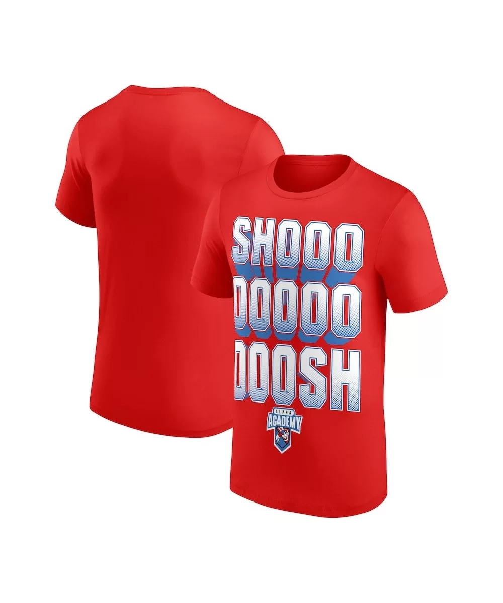 Men's Red Alpha Academy Shoooosh T-Shirt $9.36 T-Shirts