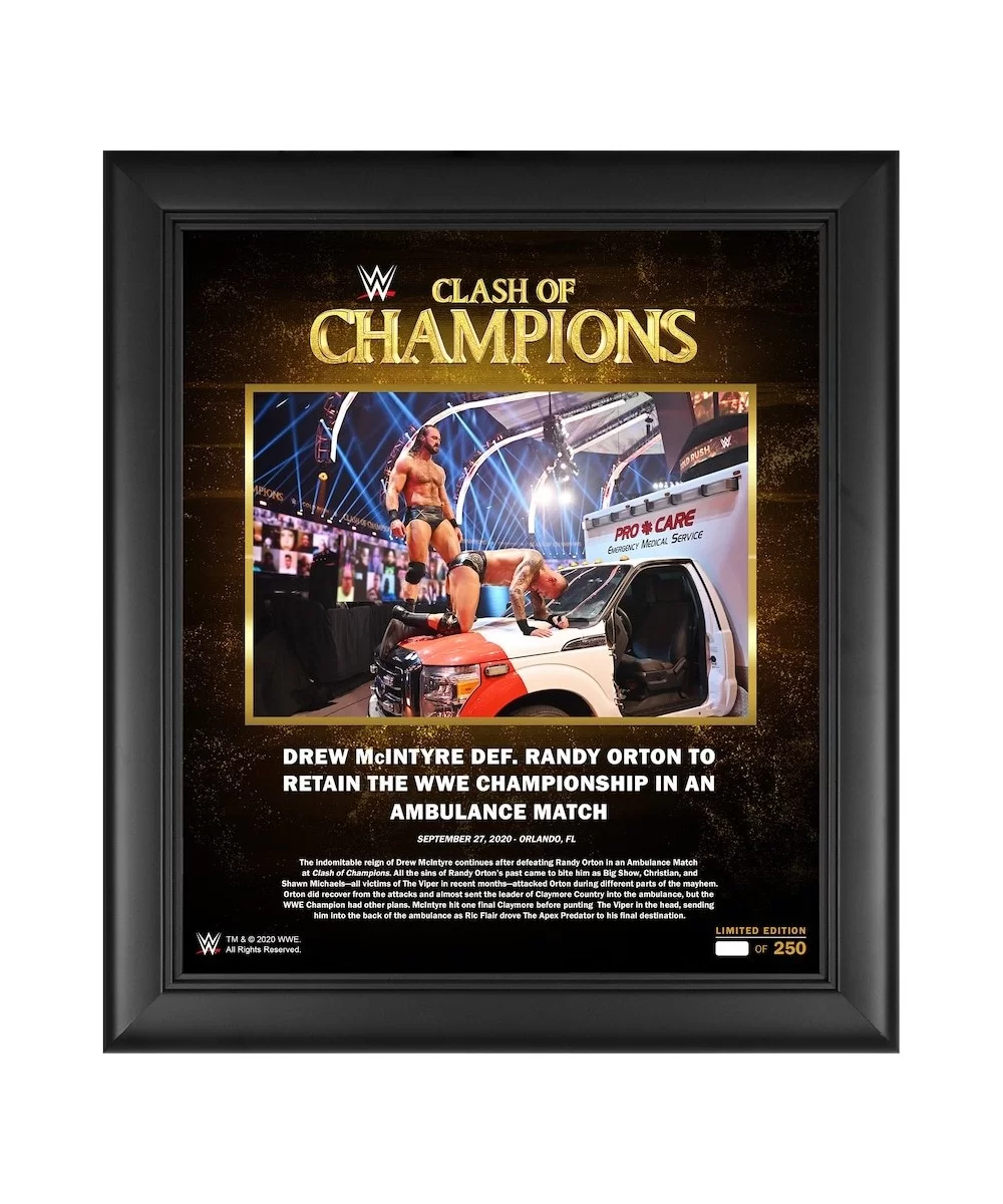 Drew McIntyre WWE Framed 15" x 17" 2020 Clash of Champions Collage - Limited Edition of 250 $20.72 Home & Office