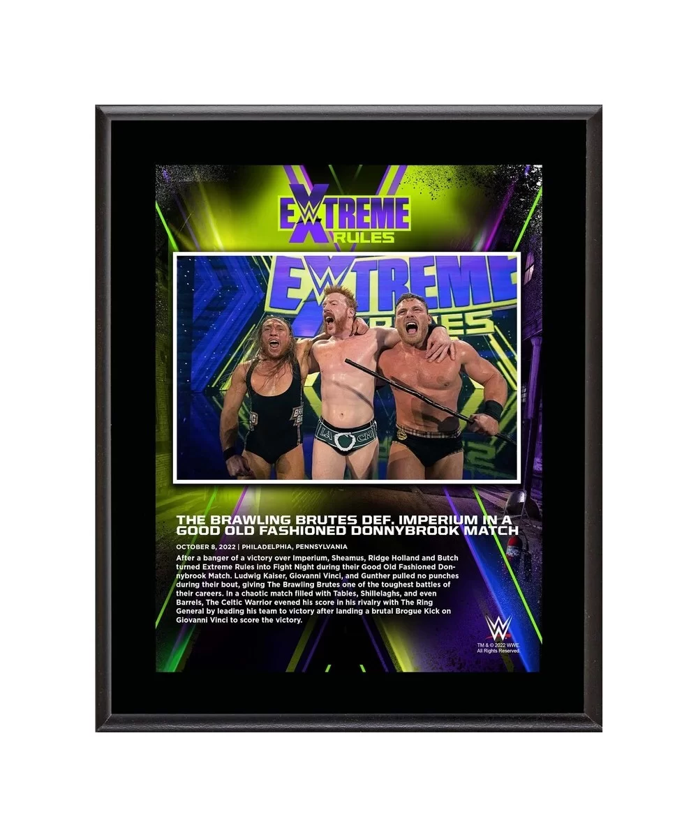 The Brawling Brutes 10.5" x 13" 2022 Extreme Rules Sublimated Plaque $11.04 Home & Office