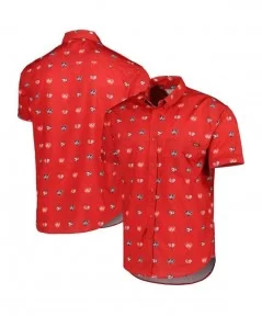 Men's RSVLTS Red Shawn Michaels Heartbreaker KUNUFLEX Button-Down Shirt $19.04 Apparel