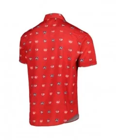 Men's RSVLTS Red Shawn Michaels Heartbreaker KUNUFLEX Button-Down Shirt $19.04 Apparel