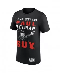 Men's Black Paul Heyman Marquee Classics T-Shirt $5.20 T-Shirts