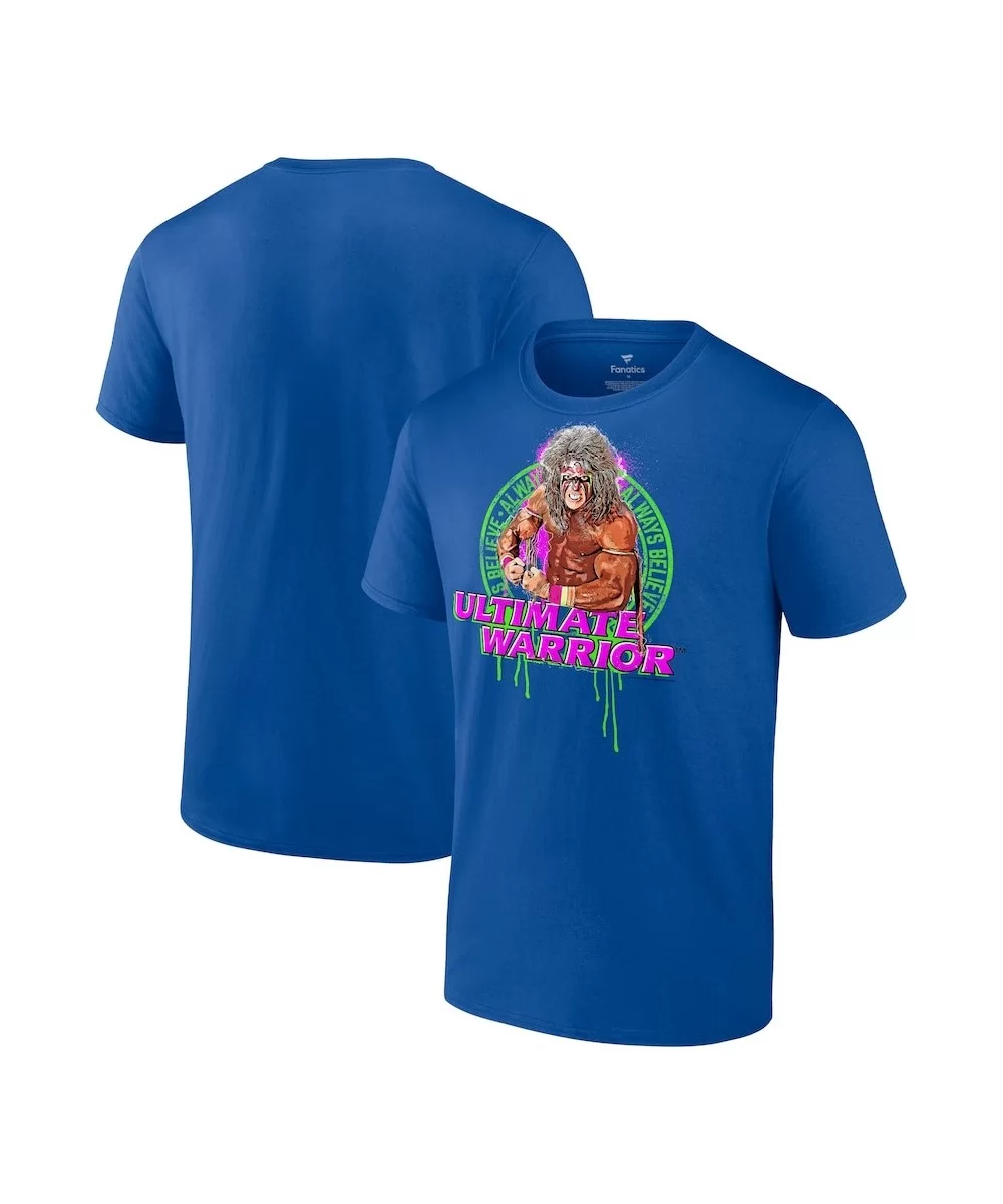 Men's Fanatics Branded Royal The Ultimate Warrior Always Believe Flex T-Shirt $8.16 T-Shirts