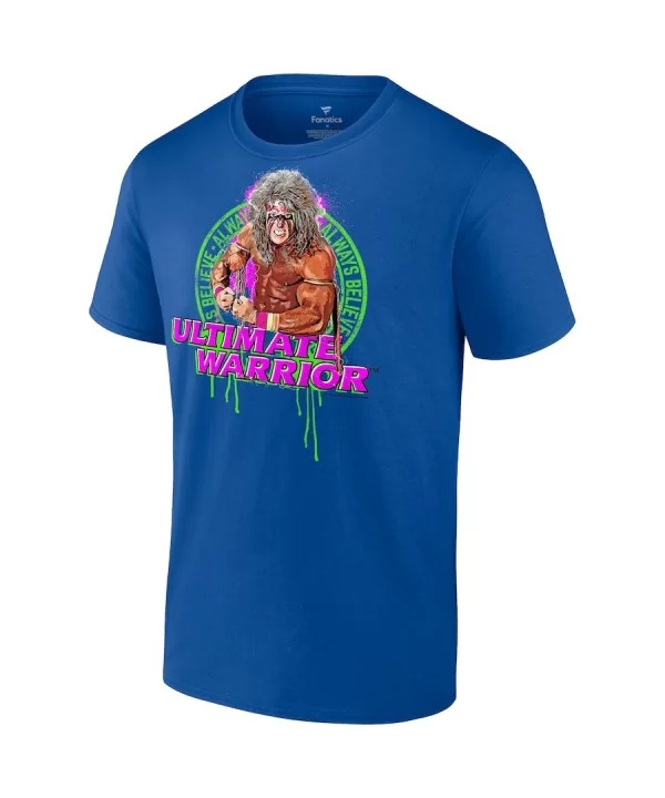 Men's Fanatics Branded Royal The Ultimate Warrior Always Believe Flex T-Shirt $8.16 T-Shirts