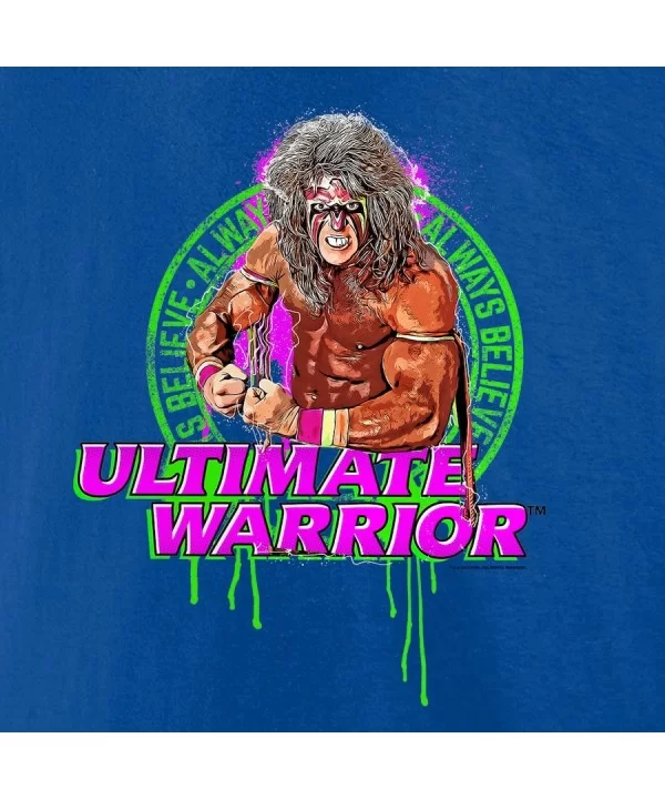 Men's Fanatics Branded Royal The Ultimate Warrior Always Believe Flex T-Shirt $8.16 T-Shirts