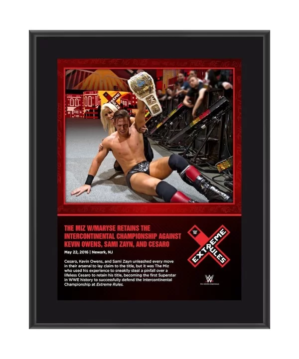 The Miz 10.5" x 13" 2016 Extreme Rules Sublimated Plaque $8.88 Home & Office