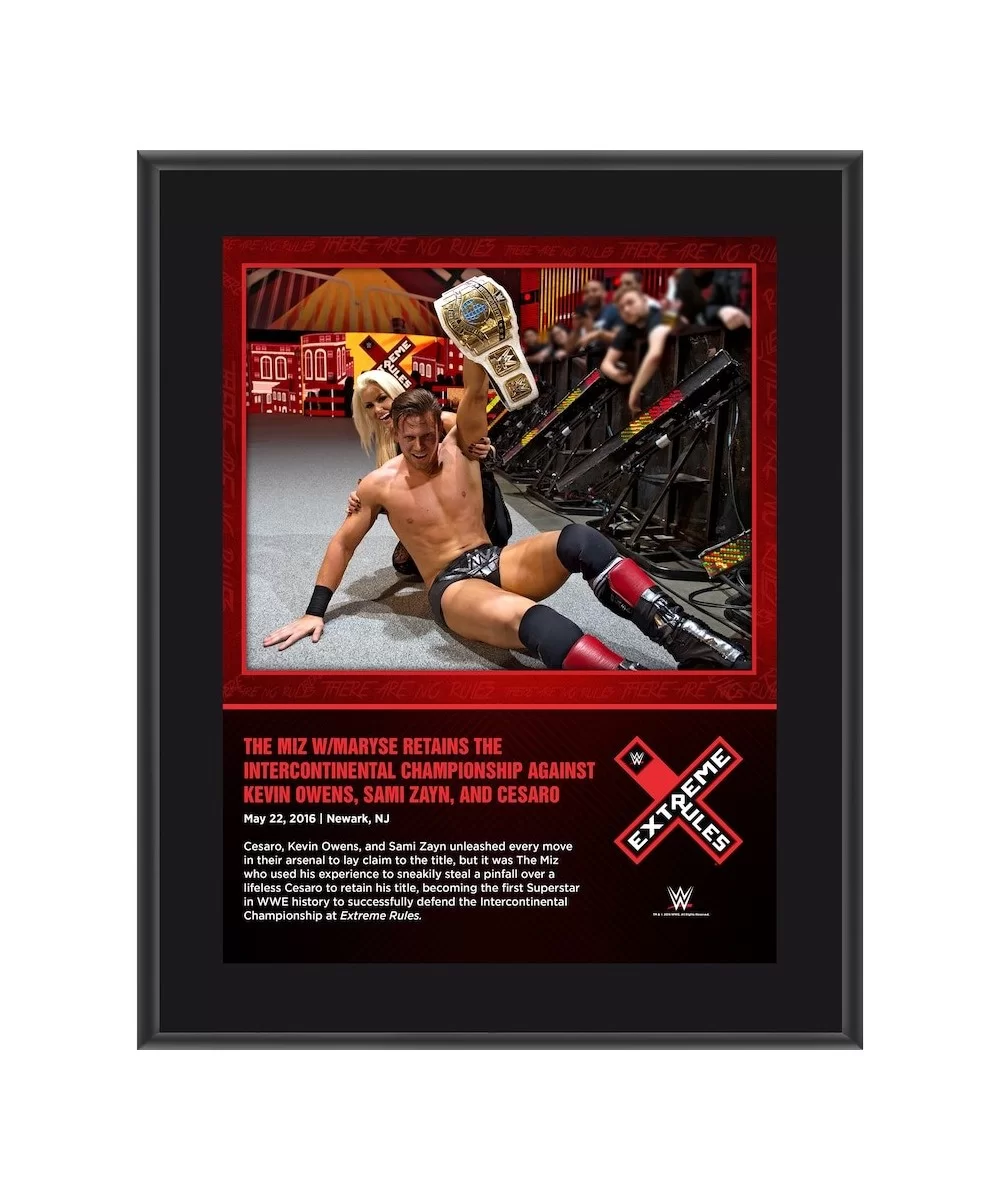 The Miz 10.5" x 13" 2016 Extreme Rules Sublimated Plaque $8.88 Home & Office