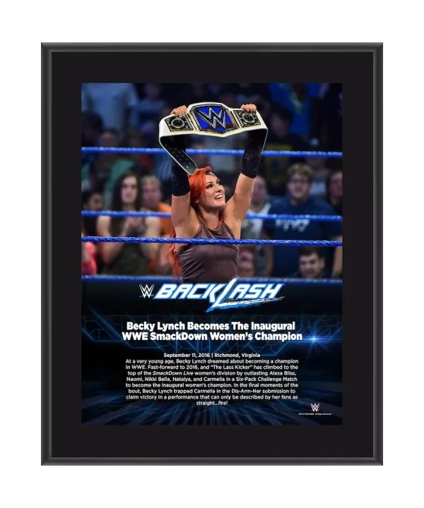 Becky Lynch 10.5" x 13" 2016 Backlash Sublimated Plaque $7.92 Home & Office