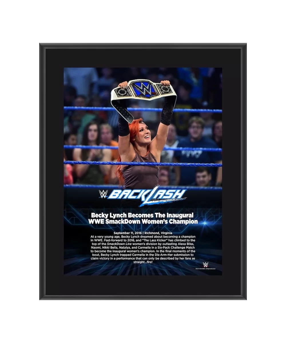 Becky Lynch 10.5" x 13" 2016 Backlash Sublimated Plaque $7.92 Home & Office