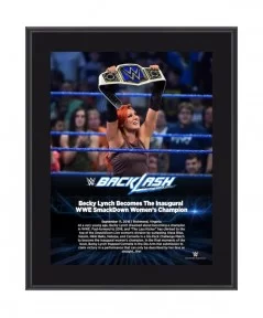 Becky Lynch 10.5" x 13" 2016 Backlash Sublimated Plaque $7.92 Home & Office