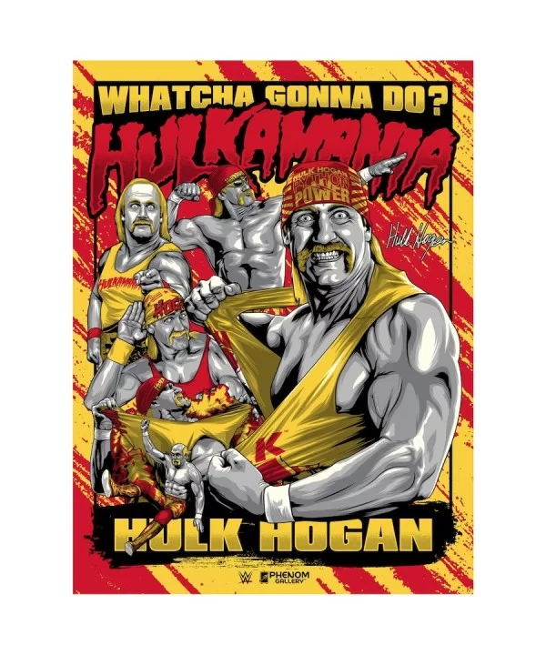 Phenom Gallery Hulk Hogan 18" x 24" Serigraph $26.88 Collectibles